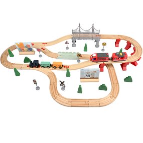 Wooden Puzzle Factory - OEM Railway Construction Toy