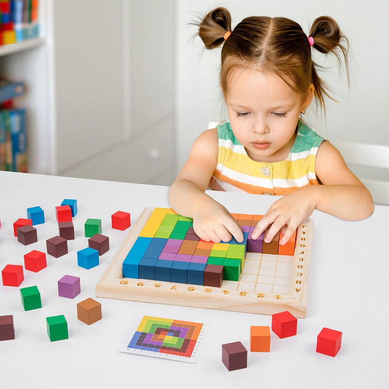 Educational Toys Factory - OEM Rainbow Counting Cube