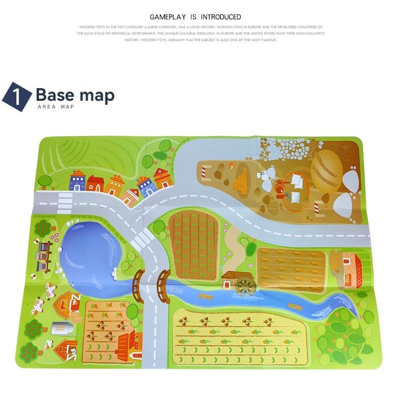 Train Set Factory - OEM 54PCS Farm Scene Map