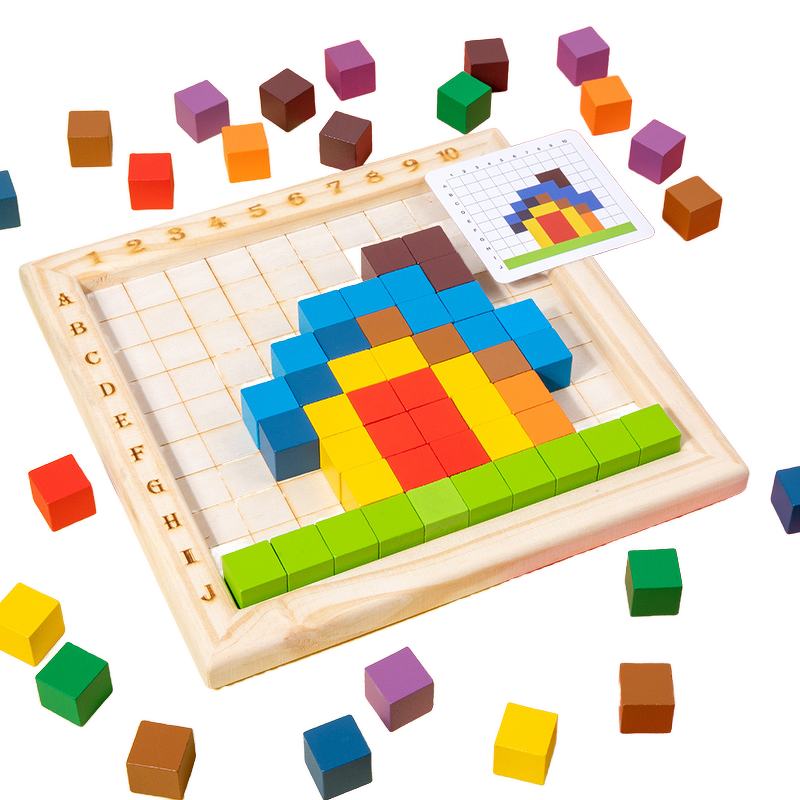 Wooden Blocks Factory - OEM Rainbow Counting Teaching