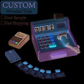 Educational Toys Factory - OEM Wooden Cash Register Coin