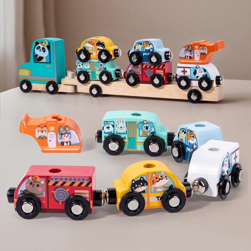 Wooden Toys Factory - OEM Car Animal Color Matching Game