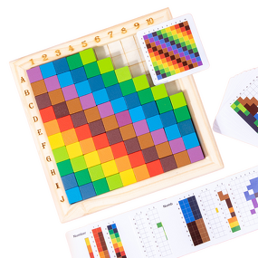 Wooden Blocks Factory - OEM Rainbow Counting Teaching