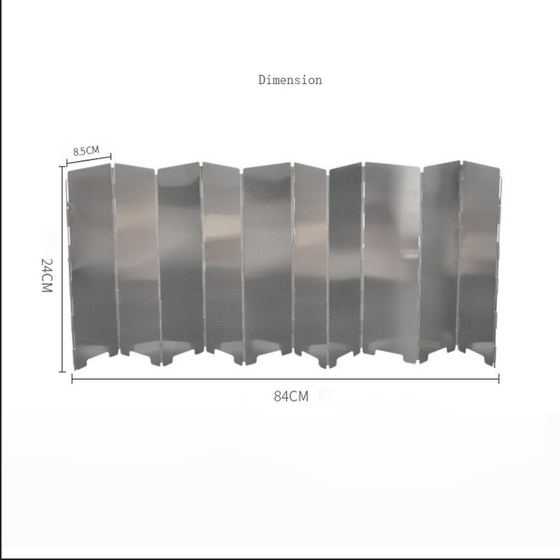 Camping Windscreen Factory - OEM 10 Plates Folding