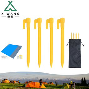 Camping Stakes Factory - OEM Plastic Tent Pegs 4 Pieces
