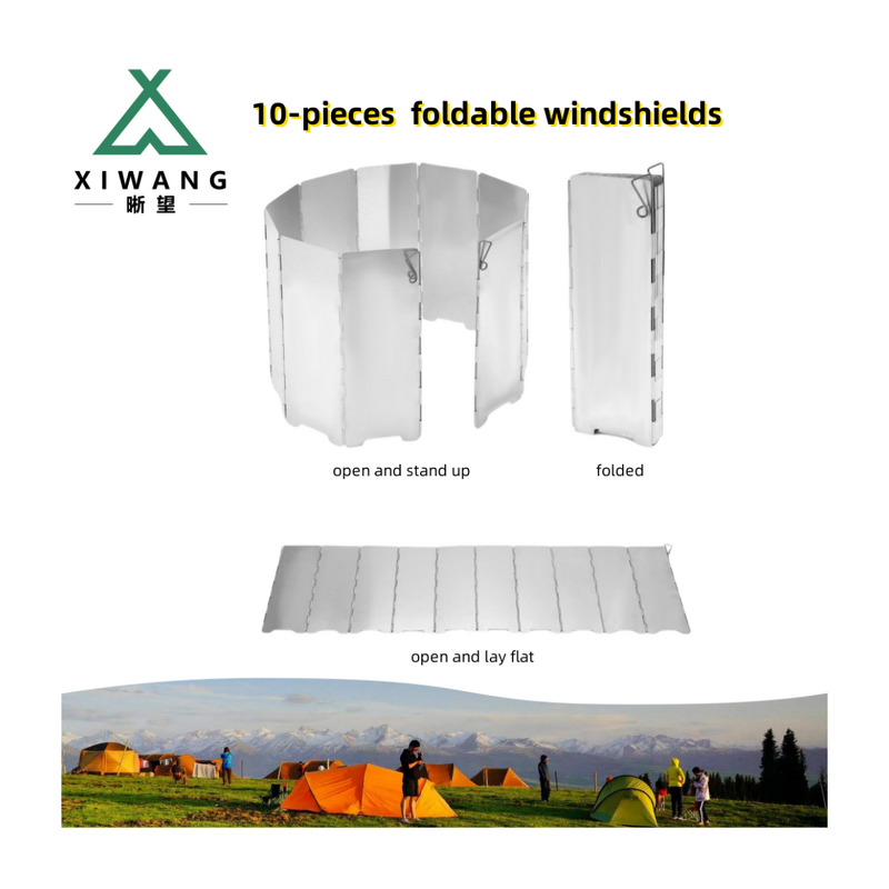 Camping Windscreen Factory - OEM Folding Aluminum Gas