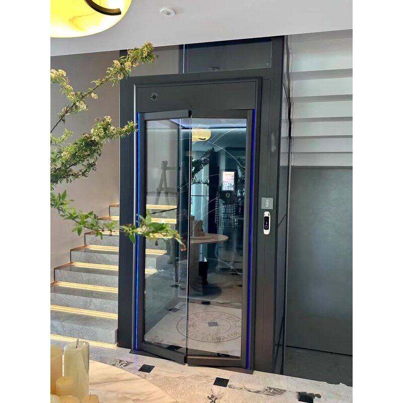 Residential Lift Factory - OEM 3-Floor Glass Cabin