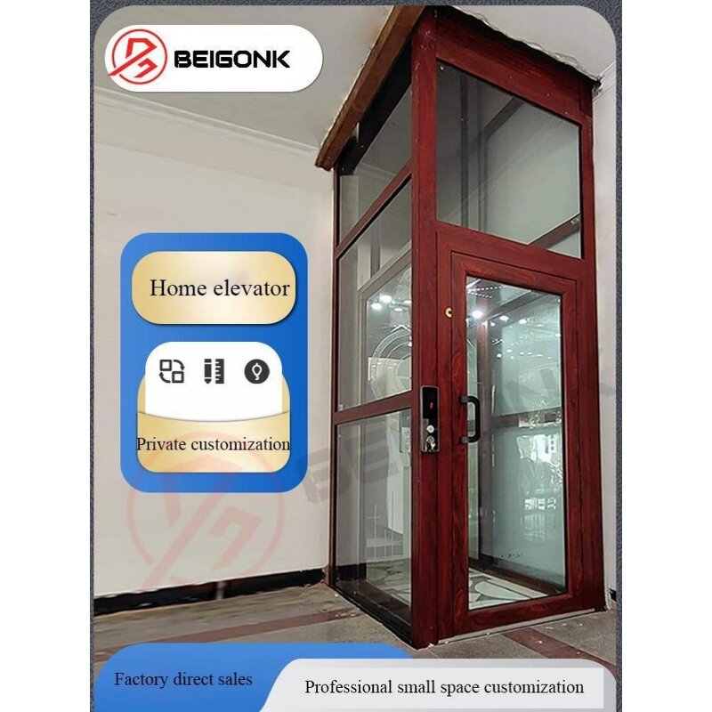 Home Elevator Factory - OEM Sleek Glass Cabin Residential