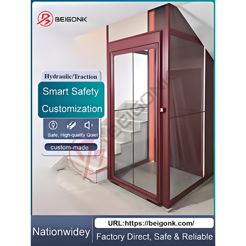 Home Elevator Factory - OEM Sleek Glass Cabin Residential