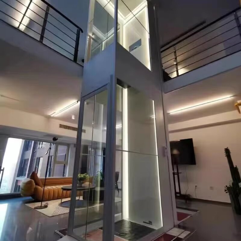 Residential Lift Factory - OEM 3-Floor Glass Cabin