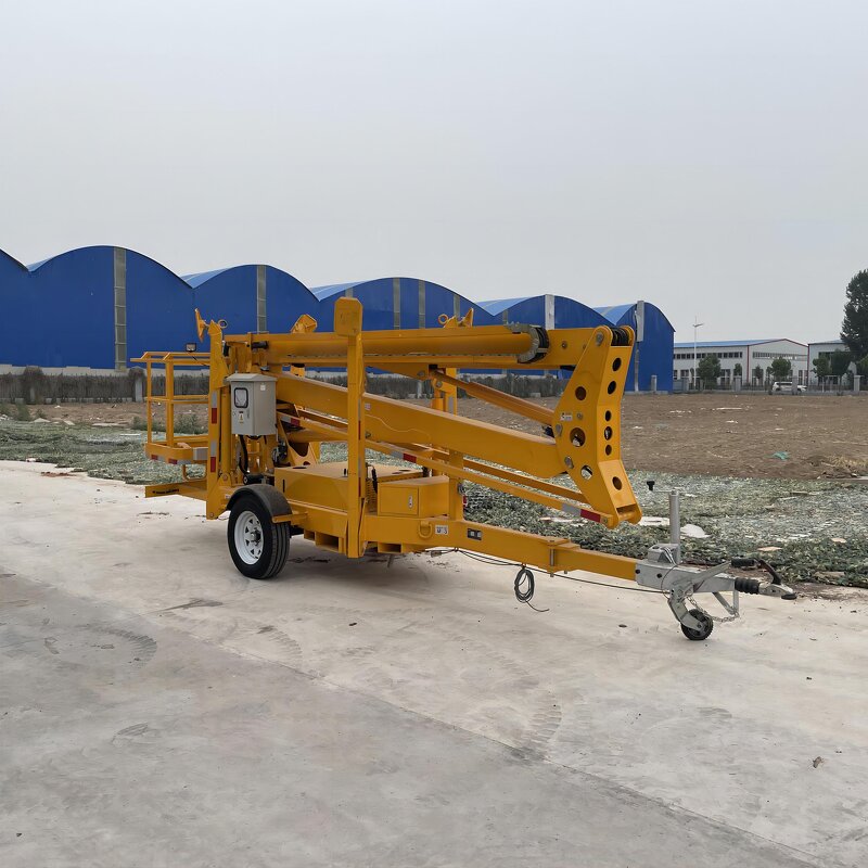 Towable Boom Lift Factory - OEM 12m 200kg Trailer