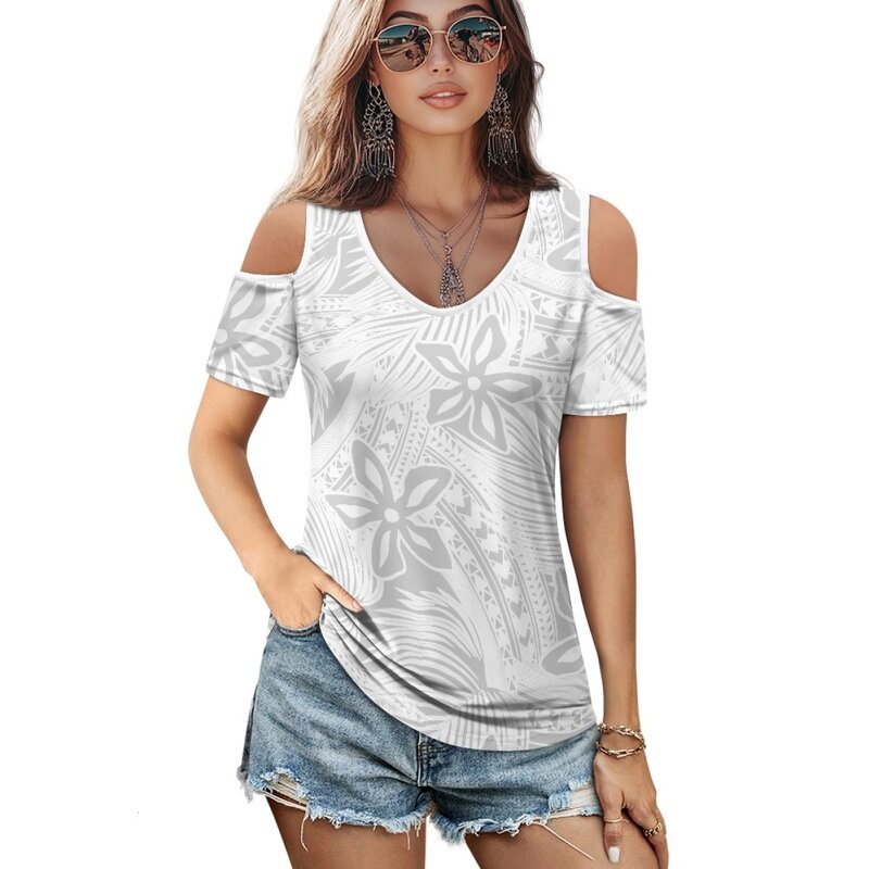 T-Shirt Factory - OEM Polynesian Tribal Off-The-Shoulder