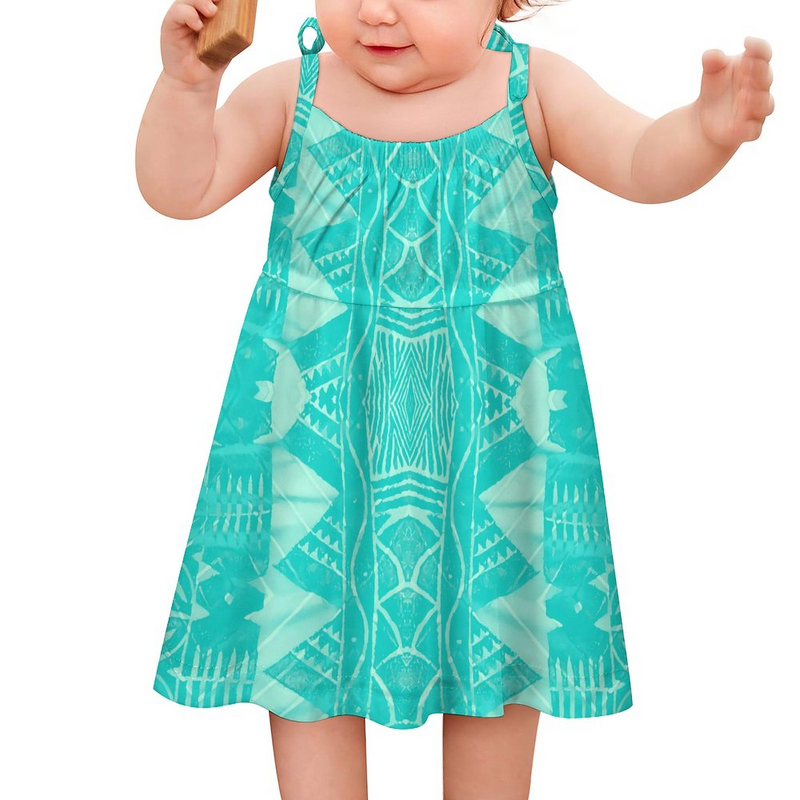 Girls' Dress Factory - OEM 1 MOQ Polynesian Tie-Dye