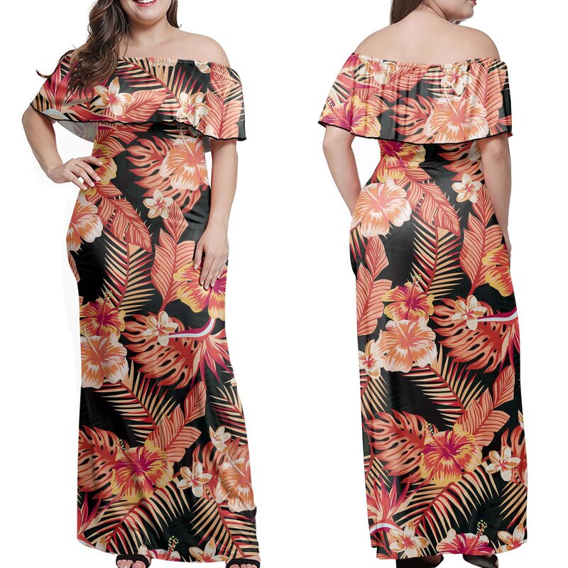 Off Shoulder Dress Factory - OEM Comfortable Polynesia