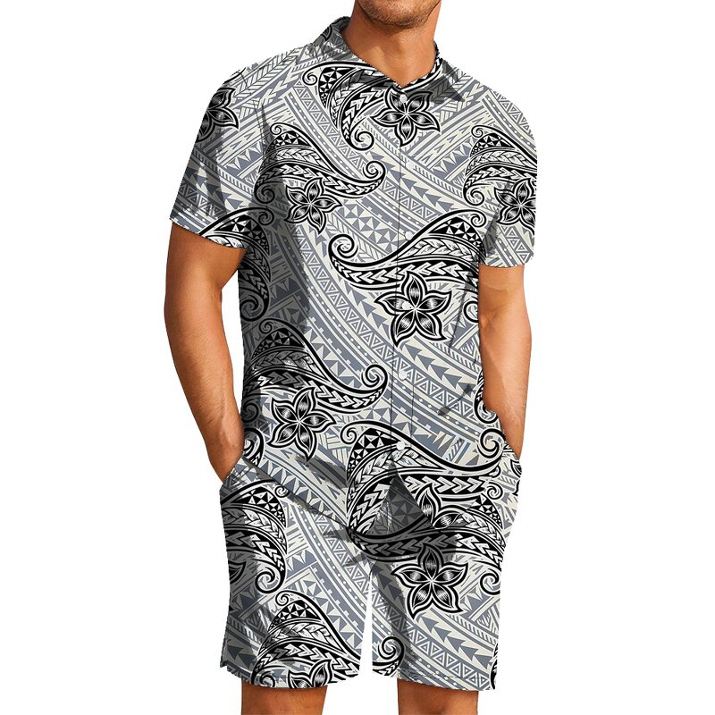 Men's Pajama Set Factory - OEM Polynesian Tribal