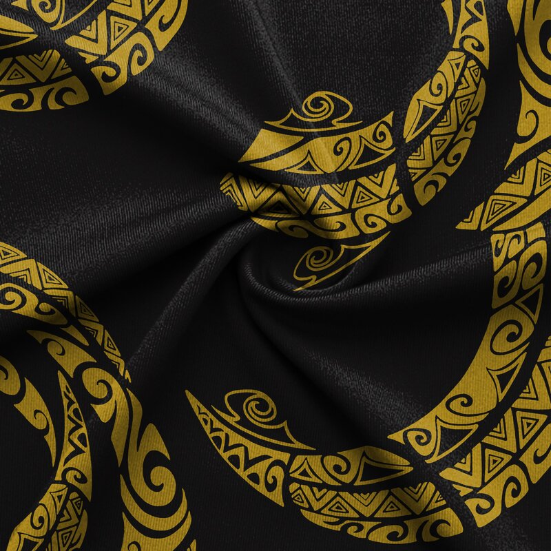 Polyester Fabric Factory - OEM Polynesian Tribal Vintage