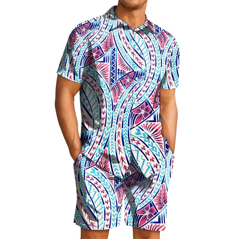 Men's Pajama Set Factory - OEM Polynesian Tribal