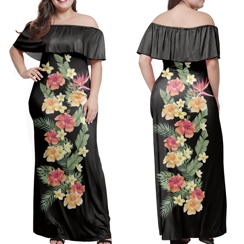 Off Shoulder Dress Factory - OEM Comfortable Polynesia