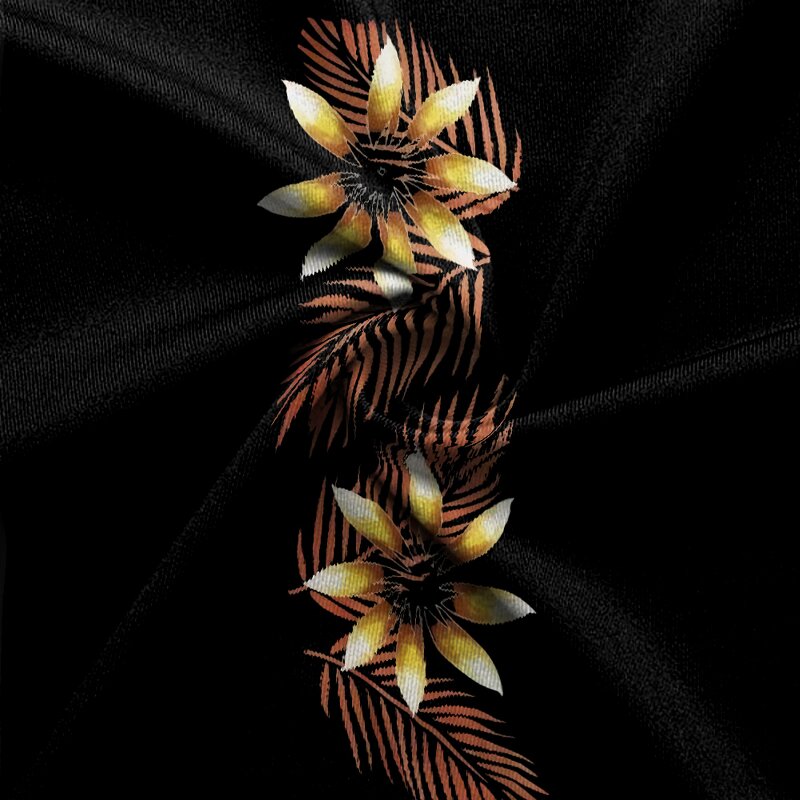 Polyester Fabric Factory - OEM 2024 Retro Style Polynesian