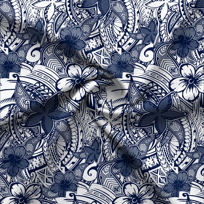 Polyester Fabric Factory - OEM Polynesian Tribal Vintage