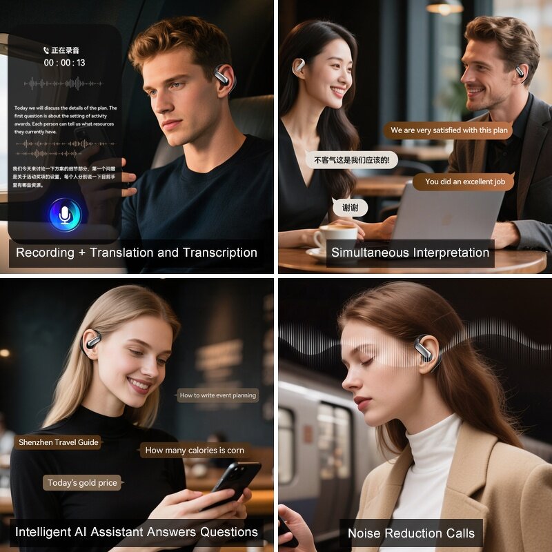 AI Translator Earphones Factory - OEM M127 Ultra-thin Ear