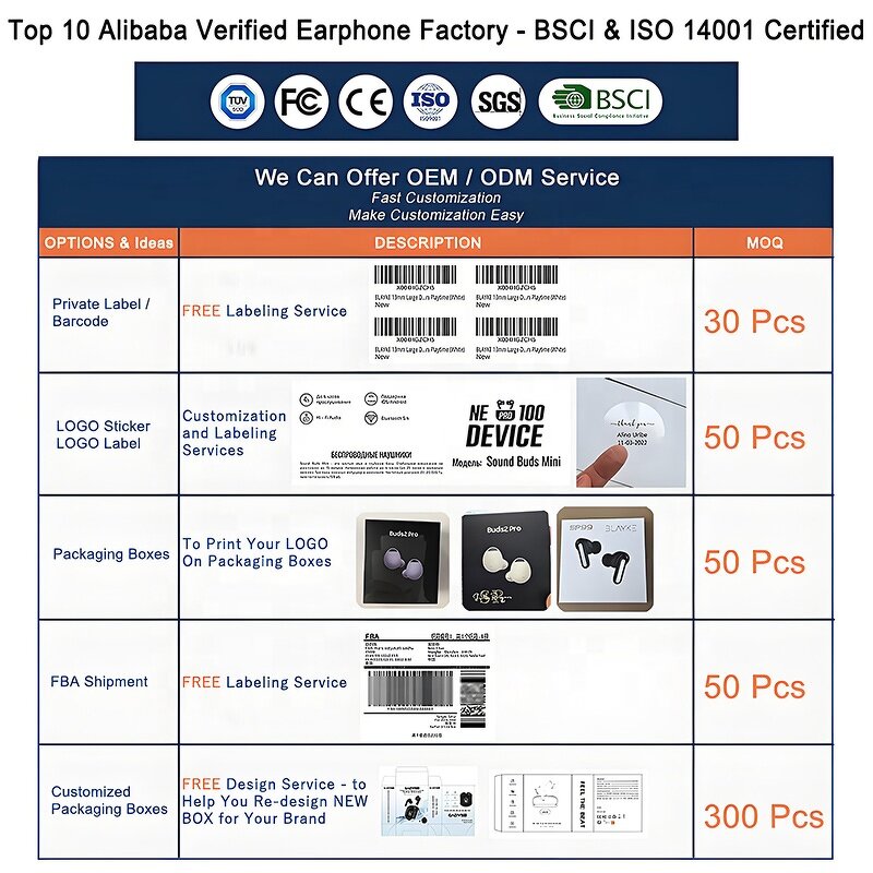 AI Translator Earphones Factory - OEM M127 Ultra-thin Ear