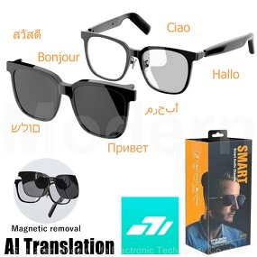 AI Translation Glasses Factory - OEM SG-18 Pro Removable