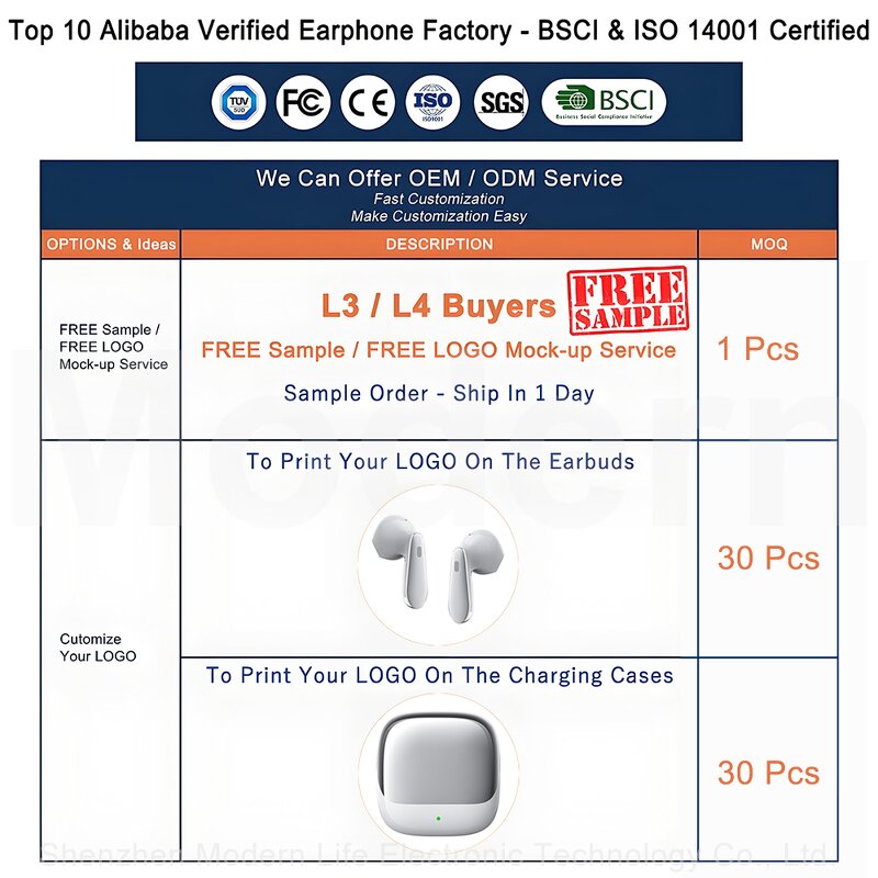 Noise Cancelling Earbuds Factory - OEM J12Pro 6-Mic