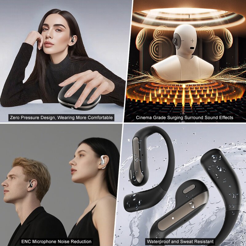 AI Translator Earphones Factory - OEM YJ-55 Leather Textured