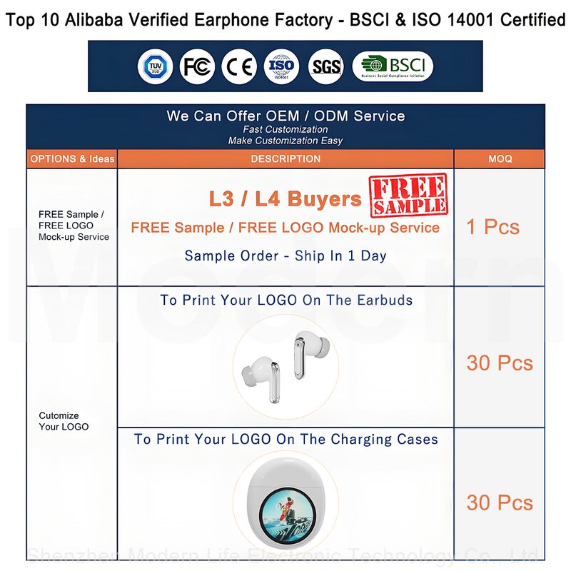 ANC Earbuds Factory - OEM YX35 Adjustable Modes