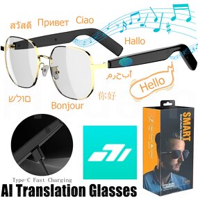 AI Translation Glasses Factory - OEM SG-16 Pro Metal