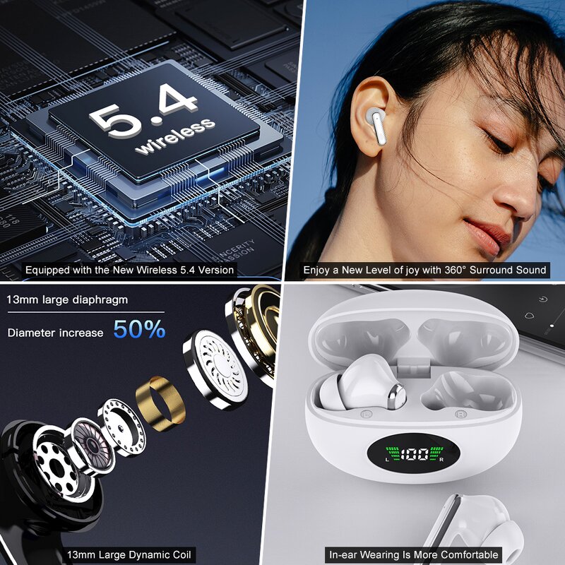 Wireless Earbuds Factory - OEM YYK-A90 Pro V5.4