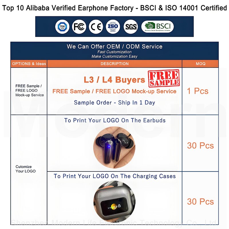 Touch Screen Earphones Factory - OEM YYK-Q30 V5.4