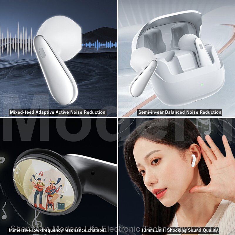 Noise Cancelling Earbuds Factory - OEM J12Pro 6-Mic