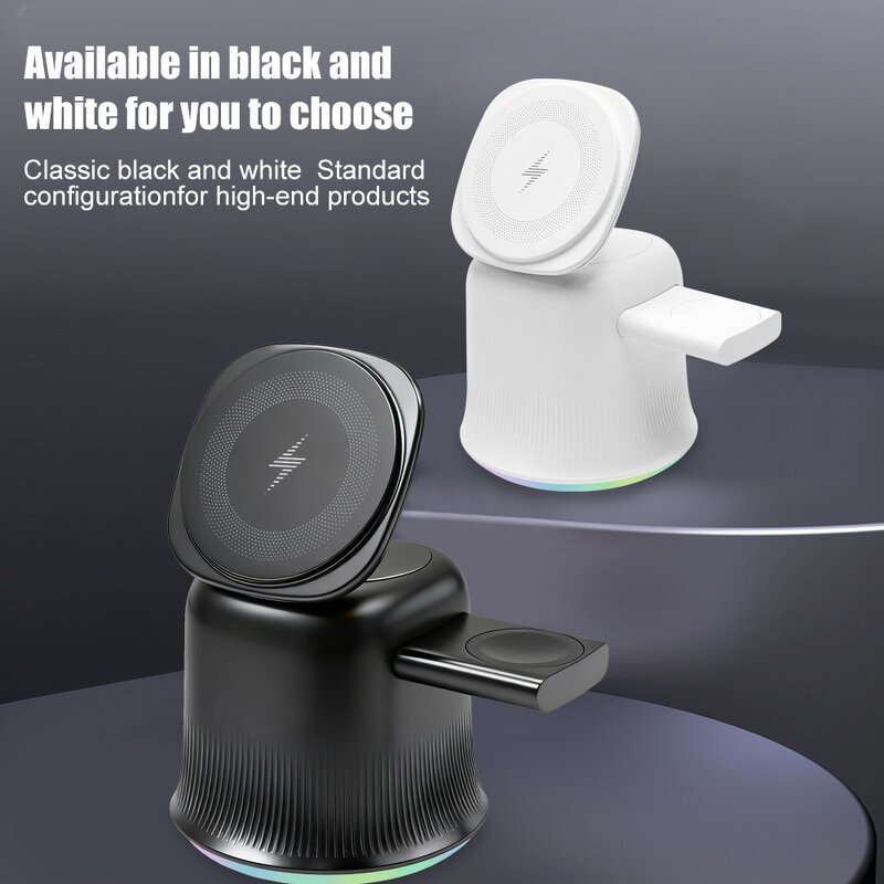 Desk Wireless Charger Factory - OEM Portable 15W RGB