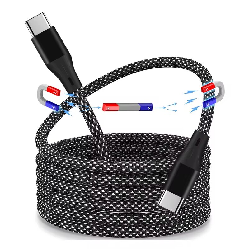 Magnetic Cable Factory - OEM High Quality Nylon Braided