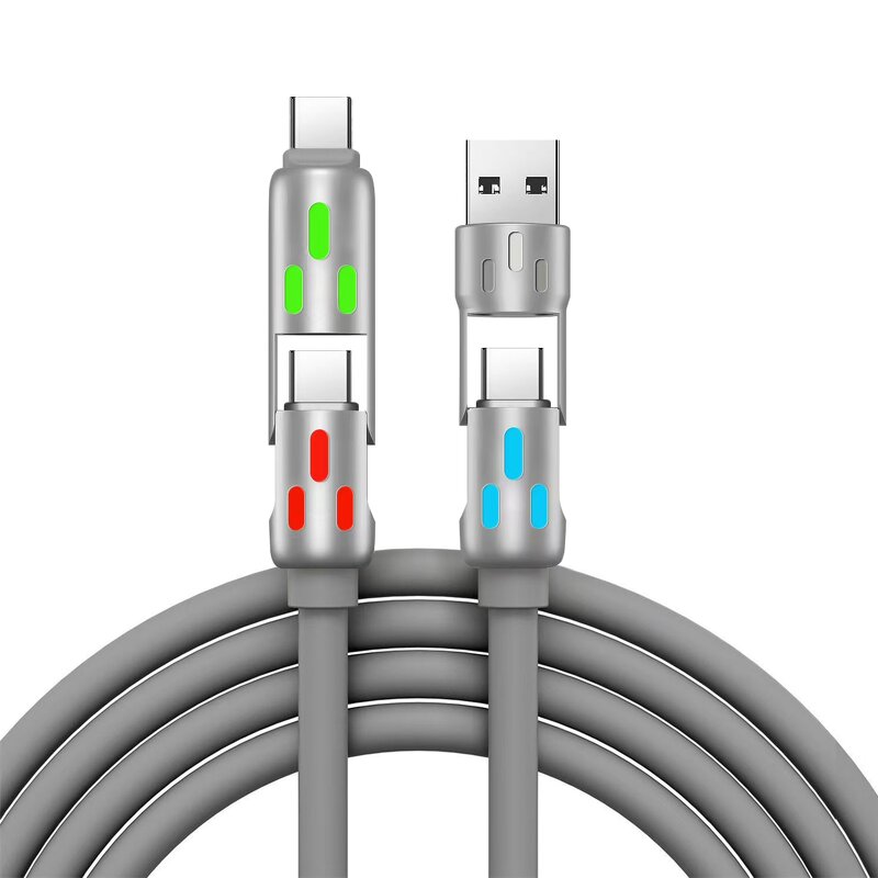 Quick Charging Cable Factory - OEM 4-in-1 Silicon