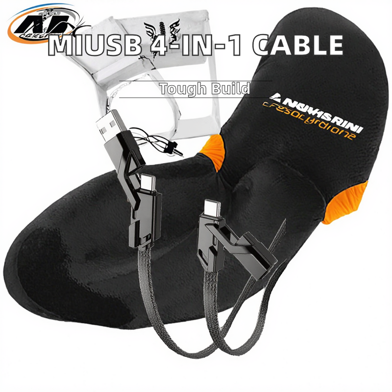 Charging Cable Factory - OEM 4 in 1 2.4A Nylon