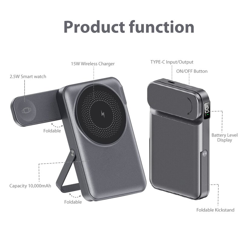 Magnetic Power Bank Factory - OEM Wholesale 3 in 1