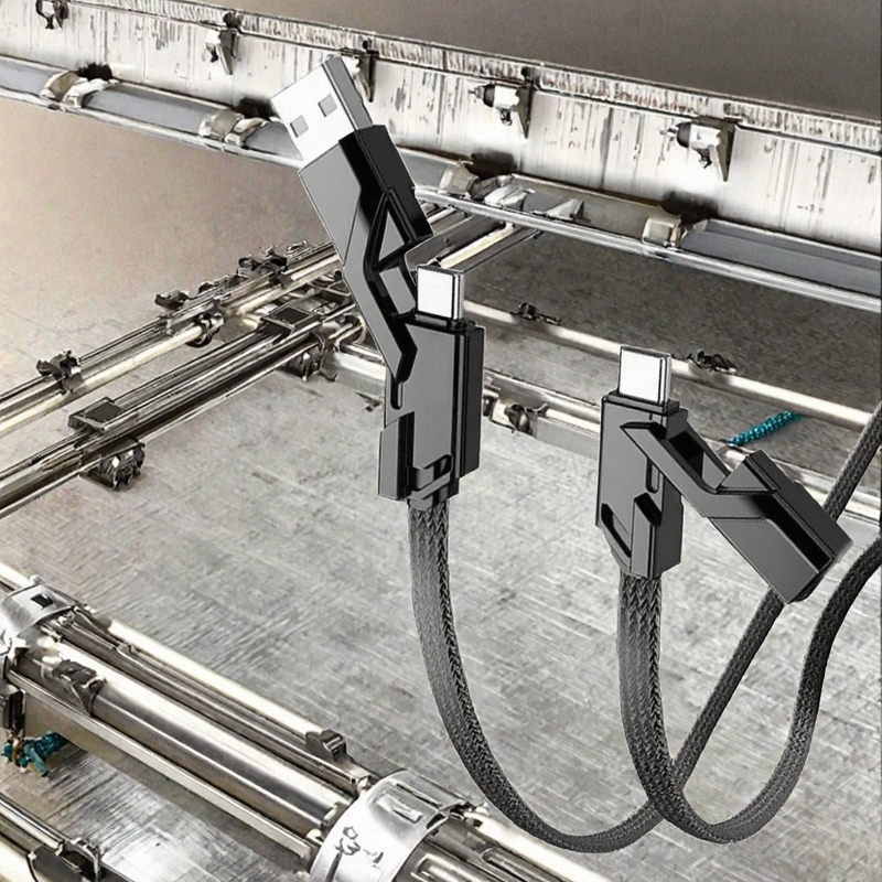 Charging Cable Factory - OEM 4 in 1 2.4A Nylon