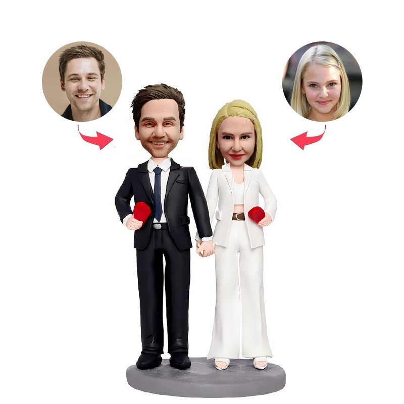 Bobbleheads Factory - Custom Couple Bobbleheads Parent Anniversary Gift