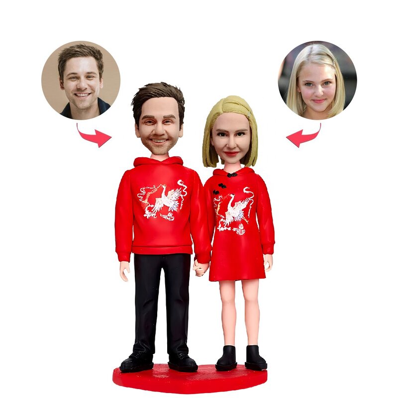 Bobbleheads Factory - Custom Couple Bobbleheads Parent Anniversary Gift