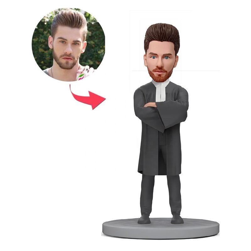 Bobbleheads Factory - Custom Lawyer Judge Figurine Personalized Gift