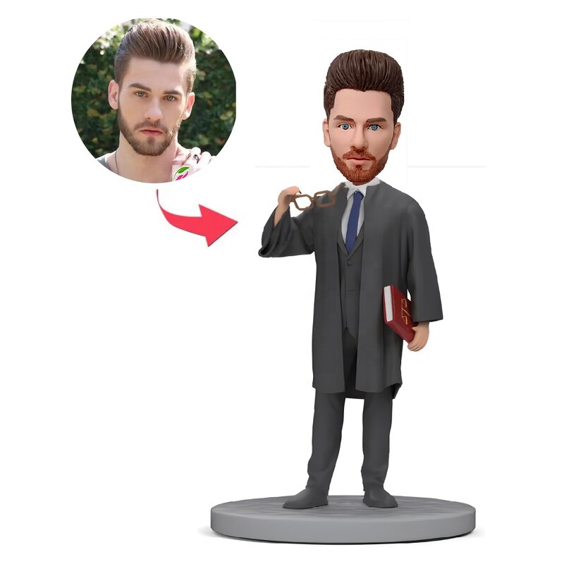 Bobbleheads Factory - Custom Lawyer Judge Figurine Personalized Gift