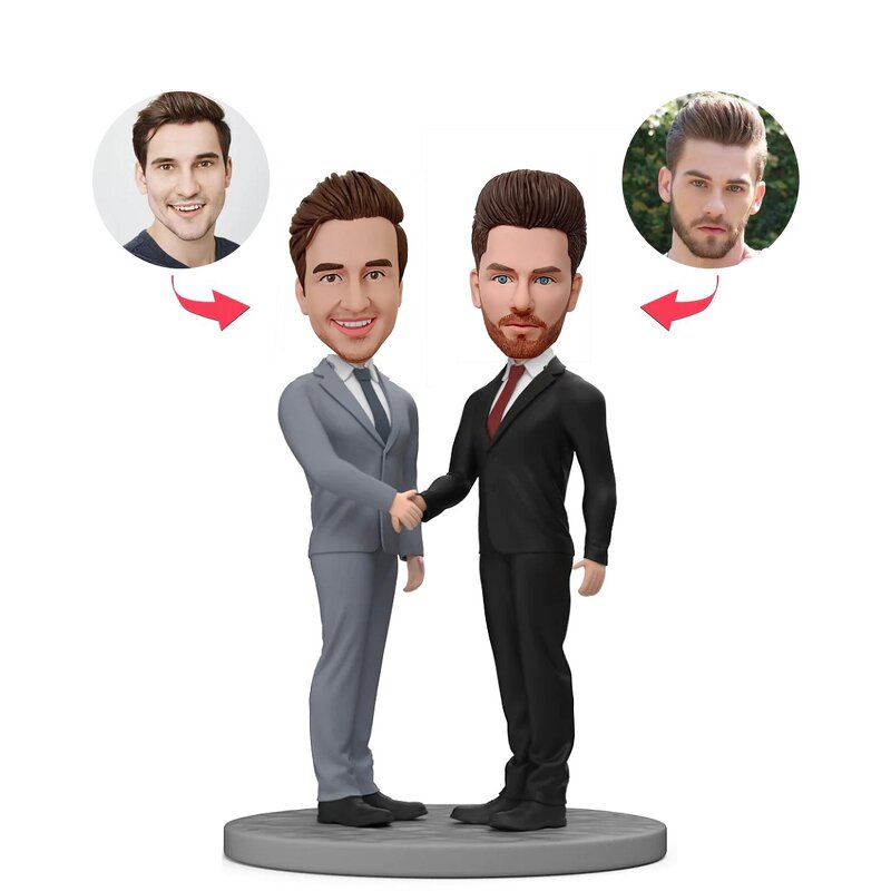 Bobbleheads Manufacturer - Fully Custom Couple Dolls Memorial Gift Set