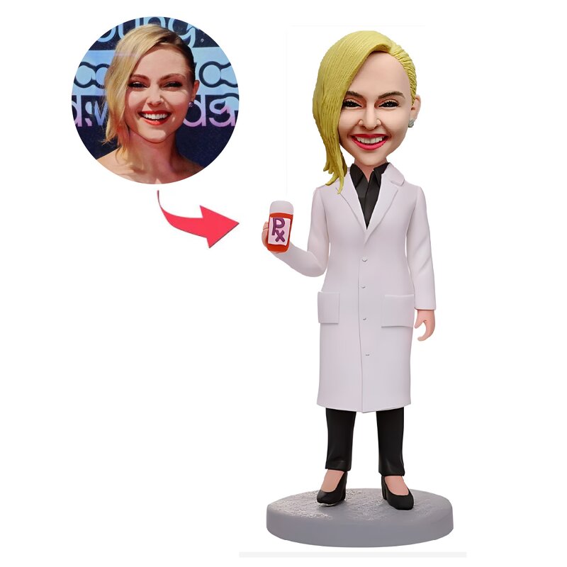 Bobbleheads Manufacturer - Custom Female Doctor Bobblehead Sculpt Yourself