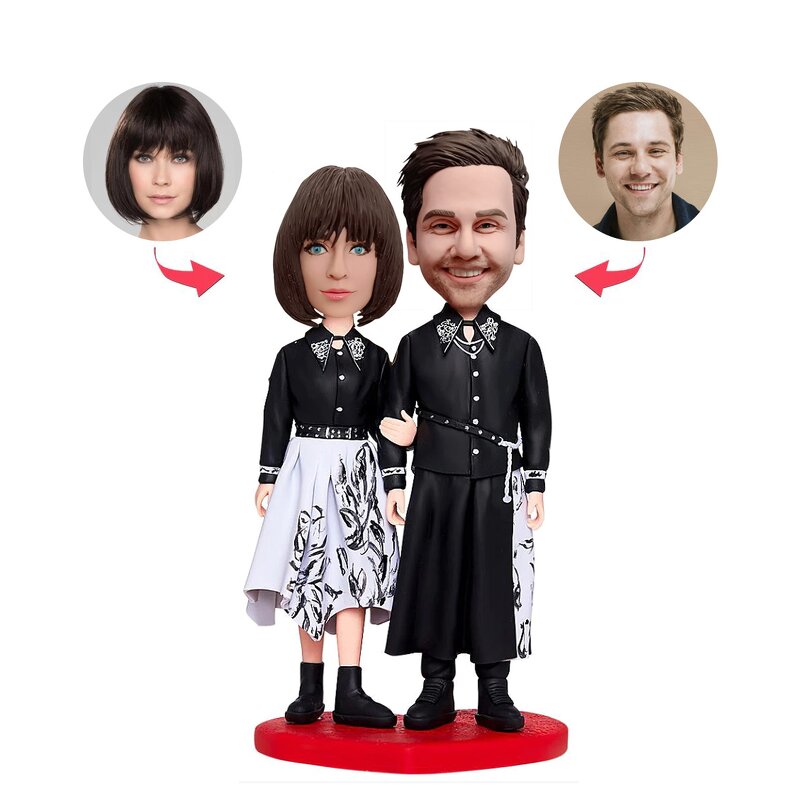 Bobbleheads Manufacturer - Fully Custom Couple Dolls Memorial Gift Set