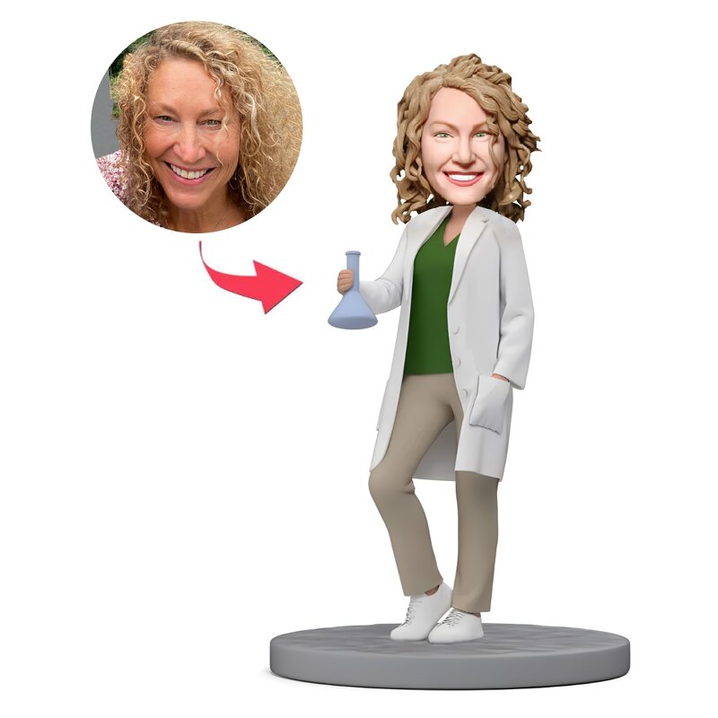 Bobbleheads Manufacturer - Custom Female Doctor Bobblehead Sculpt Yourself