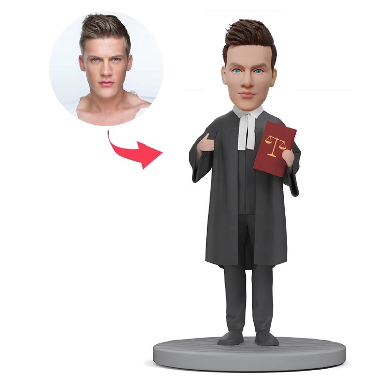 Bobbleheads Factory - Custom Lawyer Judge Figurine Personalized Gift