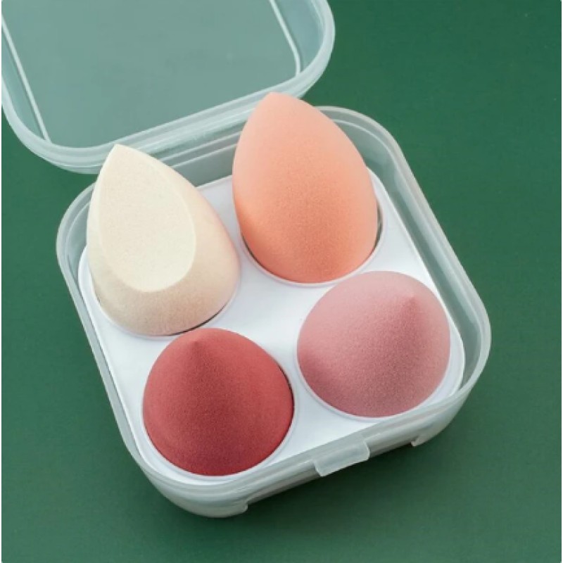 Makeup Sponge Set Supplier - Bulk 4pcs Egg Blenders Set